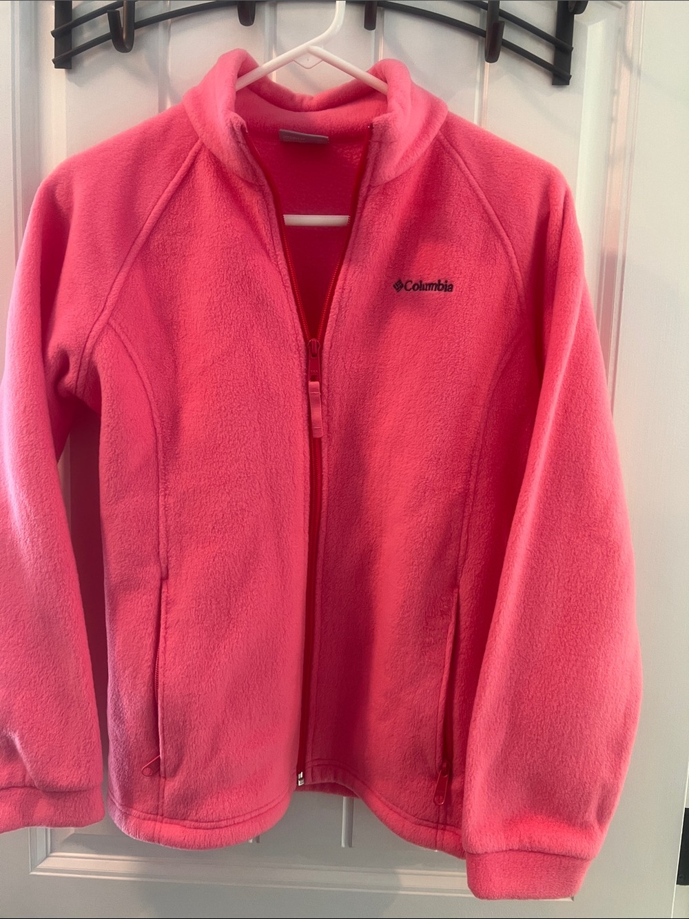 Columbia Bright Pink Full-Zip Fleece Jacket